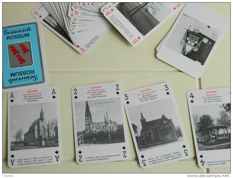 Boek Speelkaarten Met Foto's Van Rossum - Cartes à Jouer Classiques