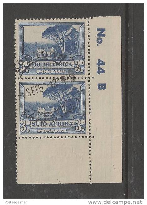 SOUTH AFRICA UNION 1933 Used Pair Definitives 3d  SACC-59  #12161 - Used Stamps