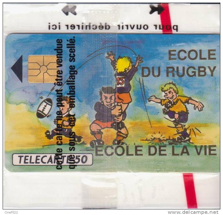 Telecarte ECOLE DU RUGBY, ECOLE DE LA VIE, STADE TOULOUSAIN, 1992 (tirage 11000 Ex), Neuve Sous Blister - 50 Einheiten