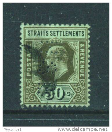 STRAITS SETTLEMENTS  -  1902  Edward VII  50c  Used As Scan - Straits Settlements