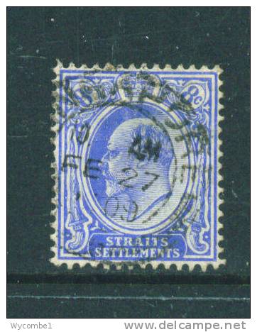 STRAITS SETTLEMENTS  -  1903  Edward VII  8c  Used As Scan - Straits Settlements