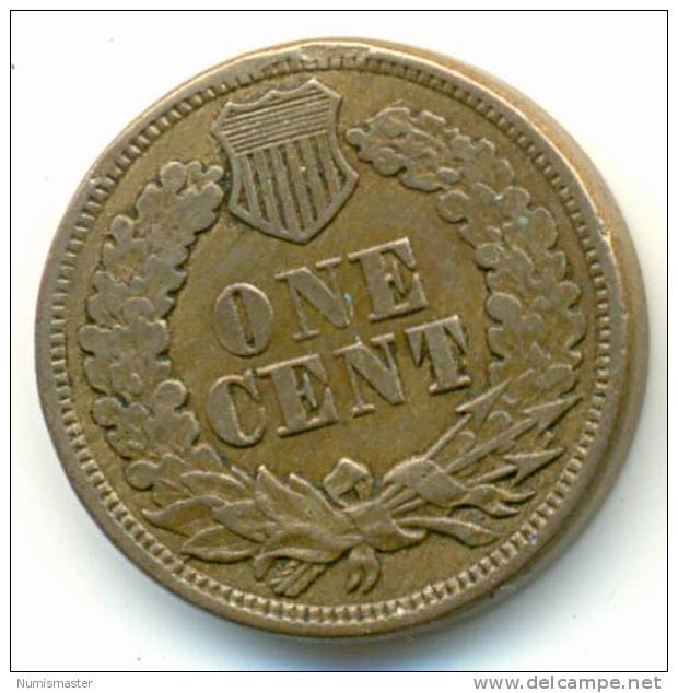 1863 , INDIAN HEAD CENT , UNCLEANED COIN - 1859-1909: Indian Head