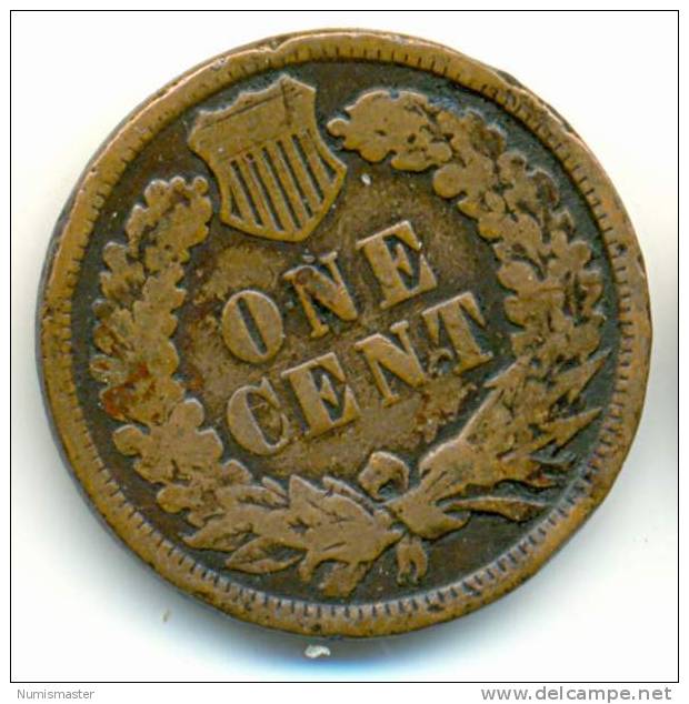 1882 , INDIAN HEAD CENT , UNCLEANED COIN - 1859-1909: Indian Head