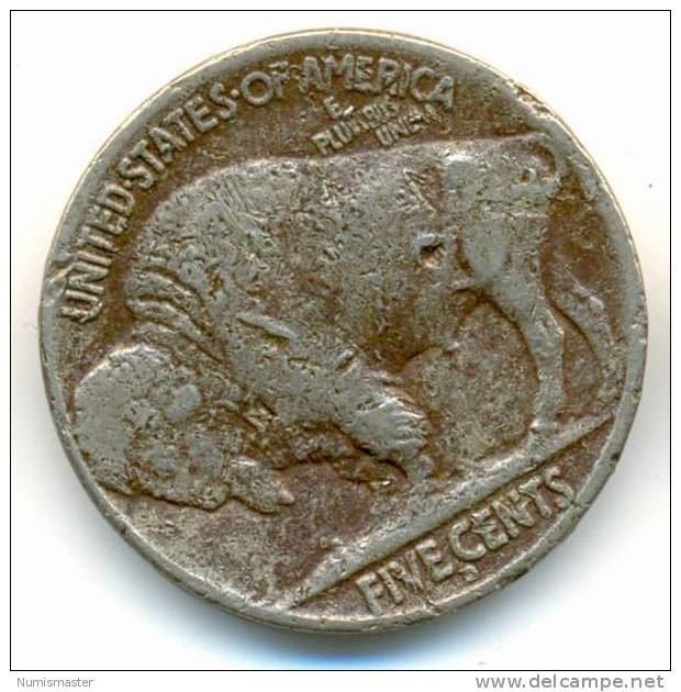 1915 D , BUFFALO NICKEL , UNCLEANED COIN - 1913-1938: Buffalo