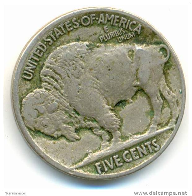 1917 , BUFFALO NICKEL , UNCLEANED COIN - 1913-1938: Buffalo