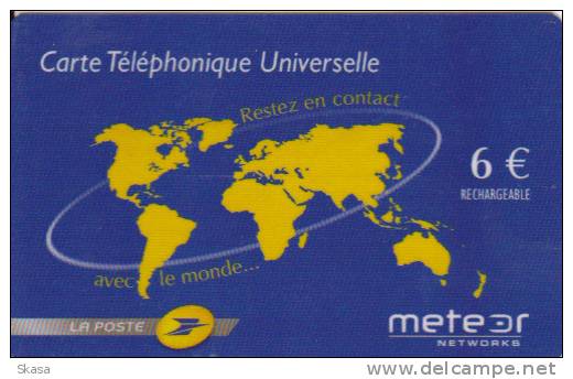 La Poste Meteor Networks 6€ Rech. Mint - Autres & Non Classés