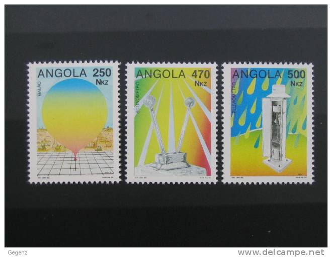 ANGOLA - Météorologie 3 Timbres Neufs - Angola