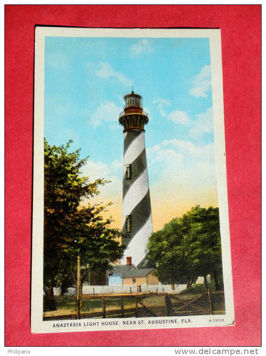 Florida > St Augustine  Light House  Vintage Wb===    -----ref  507 - St Augustine