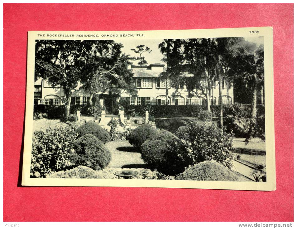 Ormond Beach FL--- The Rockfeller Residence   Vintage Wb===    -----ref  507 - St Augustine