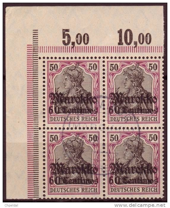 Maroc - Marokko / Y&T No 52 Mi Nr 53 / 200 Euros (X4; ASIMMUR 4.8.14) - Deutsche Post In Marokko