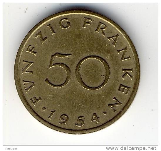 SARRELAND  -  SARRE  @@  50 FRANCS 1954  @@  N1 - Altri & Non Classificati