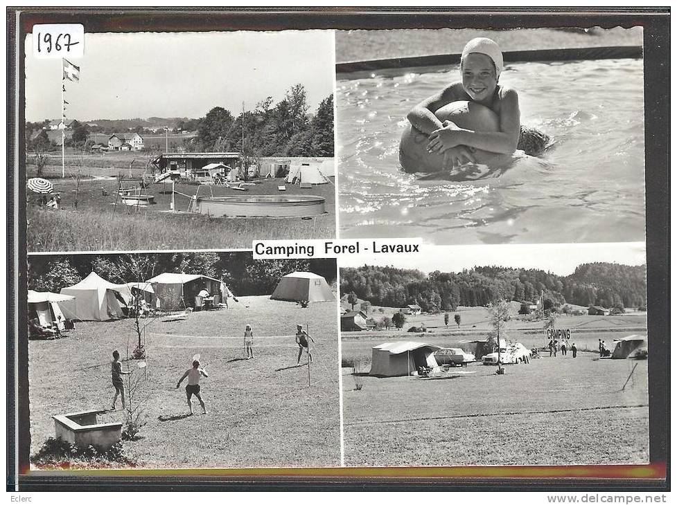 FORMAT 10x15 - DISTRICT DE LAVAUX - CAMPING DE FOREL - TB - Forel