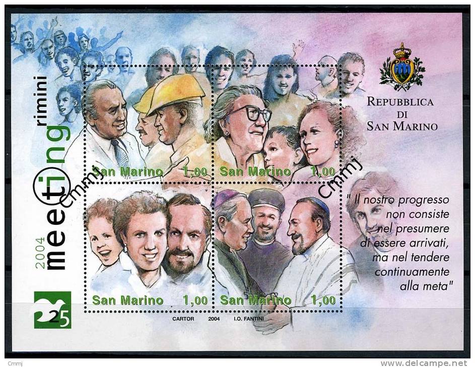 2004 - SAINT-MARIN - SAN MARINO - Sass. BF 77 - MNH - (**) - New Mint - Blocchi & Foglietti