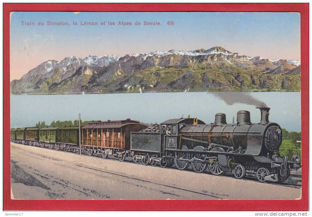 TRAIN DE SIMPLON, CHEMIN DE FER, EISENBAHN, RAILROAD - Altri & Non Classificati