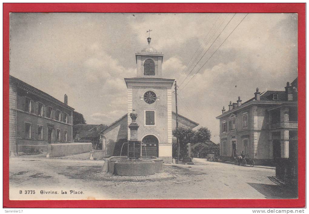 GIVRINS LA PLACE, PHOTOTYPIE 1914 - Givrins