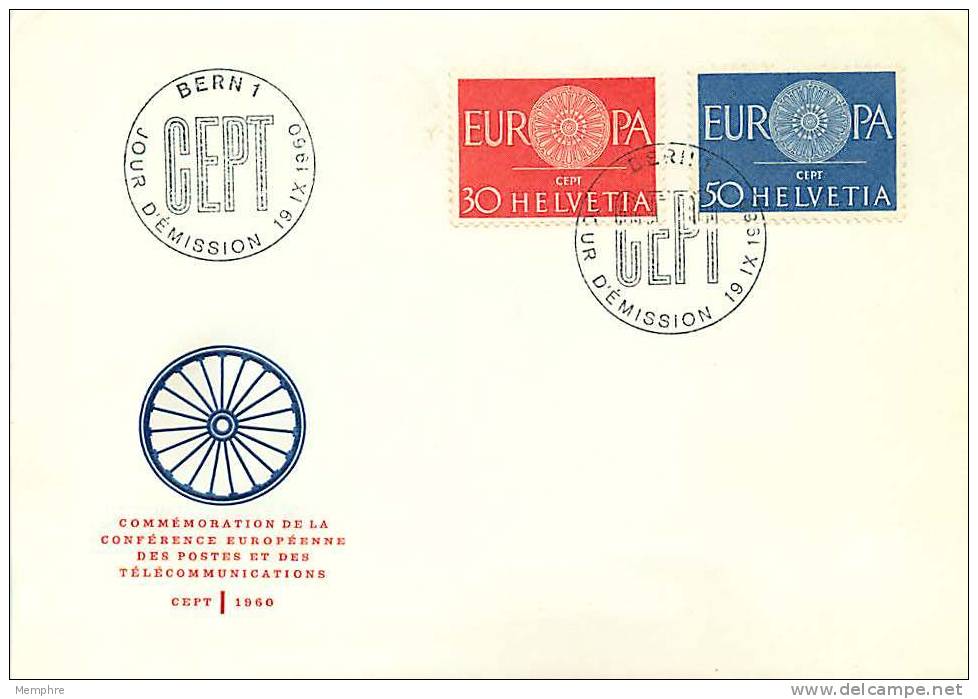 1960    Europa CEPT  FDC Non Adressé - FDC