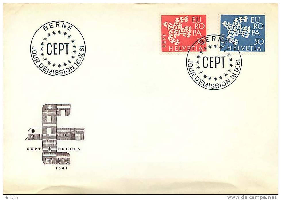 1961    Europa CEPT  FDC Non Adressé - FDC