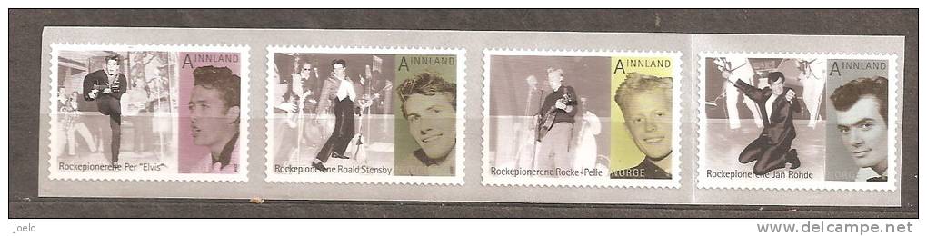 NORWAY  2009 ROCK PIONEERS STRIP SELF ADHESIVE MNH - Unused Stamps