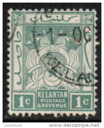 MALAYA---Kelantan  Scott #  1  F-VF USED - Malayan Postal Union