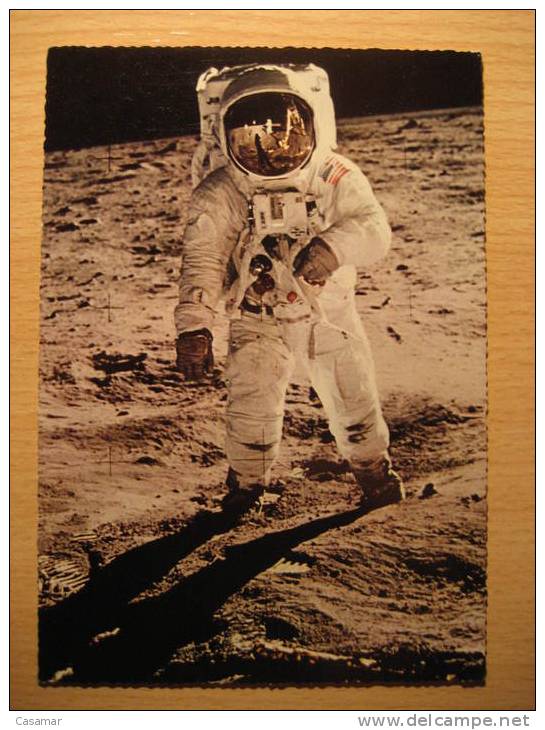 GERMANY 1969 Moon Planet Astronaut Space Spatial Espace Cosmos Astronomy Post Card - Astronomia