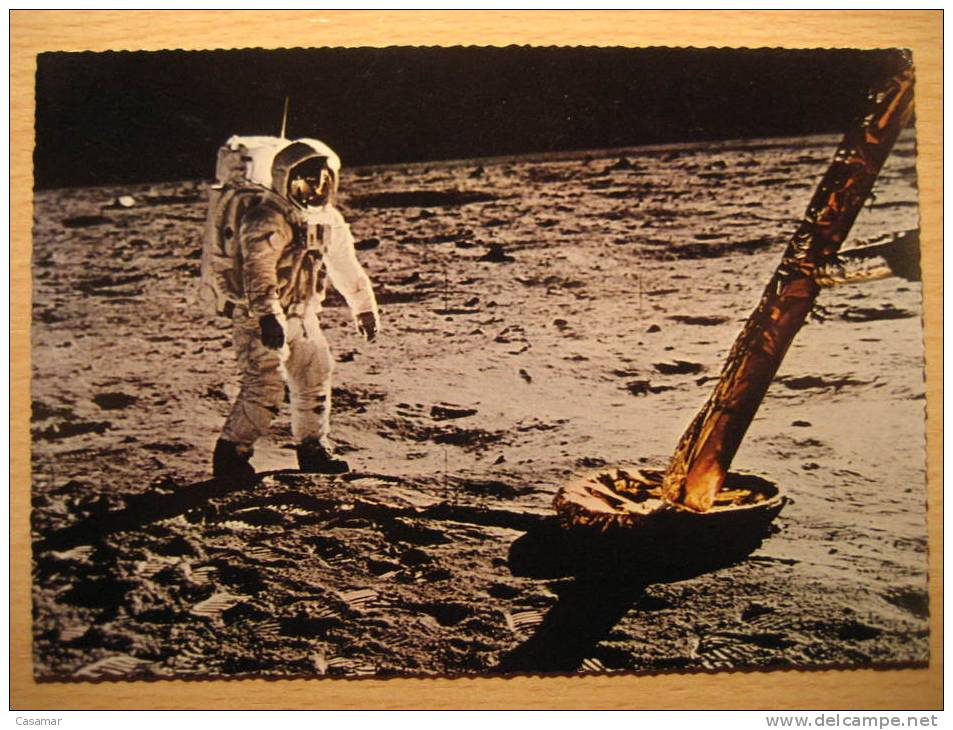 GERMANY 1969 Moon Planet Astronaut Space Spatial Espace Cosmos Astronomy Post Card - Astronomy