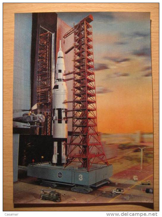 USA Moon Landing Washington 1969 Planet Rocket Spacecraft Space Spatial Espace Cosmos Astronomy Post Card - Astronomy