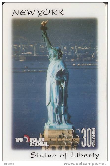 TARJETA DE ESTADOS UNIDOS DE LA ESTATUA DE LA LIBERTAD  (STATUE OF LIBERTY) WORLDCOM - Otros & Sin Clasificación