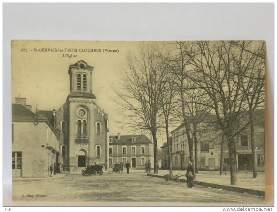 CPA  (86) VIENNE - Saint Gervais Les Trois Clochers, L'église - Saint Gervais Les Trois Clochers