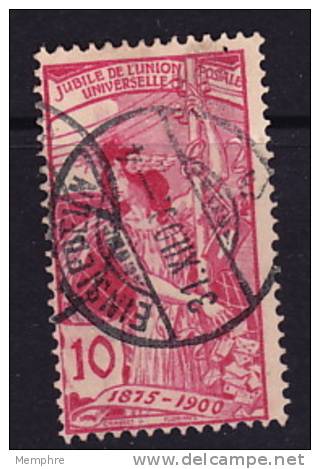 1900 Émission UPU Regravée 10 C. Oblitéré Zum 78C - Gebraucht