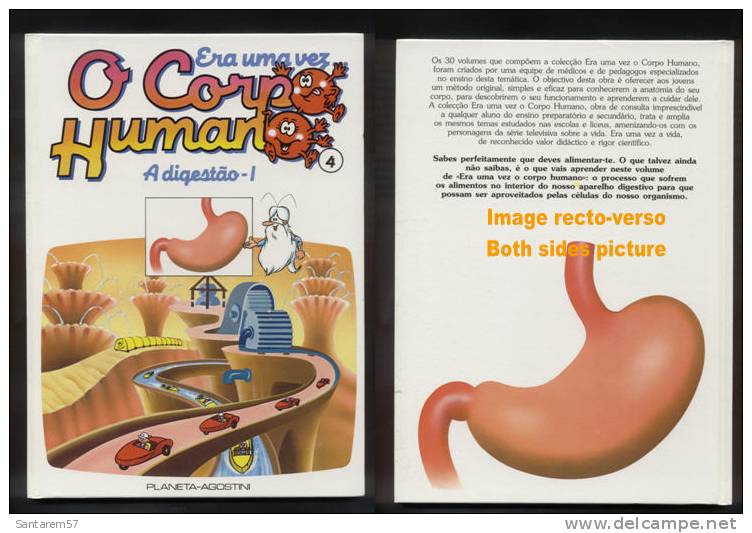 Era Uma Vez O Corpo Humano N° 4 Il étatit Une Fois Ouvrage En Portugais 1991 A Digestão I La Digestion I - Stripverhalen & Mangas (andere Talen)