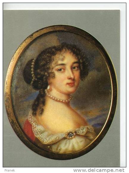 CEL024 - Madame De MAINTENON - Miniature Du 17° Siècle - Historische Persönlichkeiten