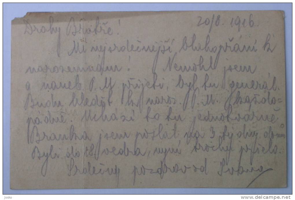 SIKLOS ( Hungary )   * Austria-Hungary K.u.K. Travelled 1916. To GJULAVES ( Djulovac , Daruvar ) In Croatia - Lettres & Documents