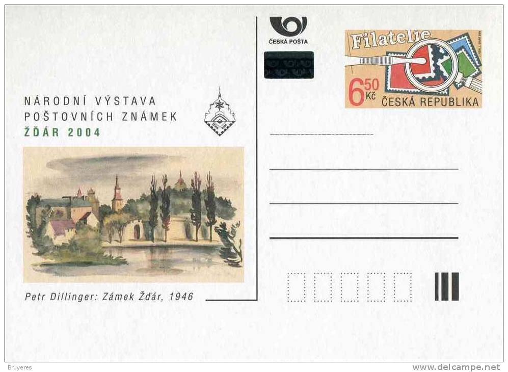 Entier Postal De 2004 De La Rép. Tchèque Sur Carte Postale Avec Ilustration - Ansichtskarten