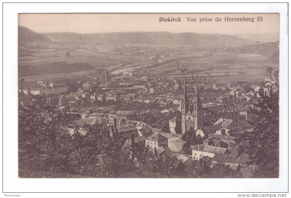 DIEKIRCH Luxembourg  Panorama Vue Prise Du Herrenberg 3 - Diekirch