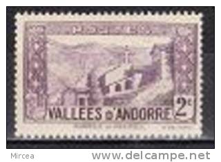 M 1957  -  Andorre 1932 Michel No 25 Neuf** - Ungebraucht