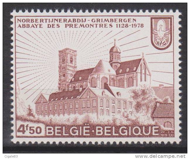 Belgique N° 1888 *** Abbaye Des Prémontrés - GRIMBERGEN - 1978 - Nuevos