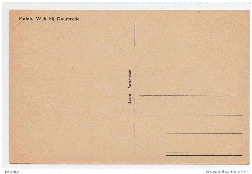 MOLENS WIJK Bij DUURSTEDE-MOULIN-MÜHLE- - Wijk Bij Duurstede