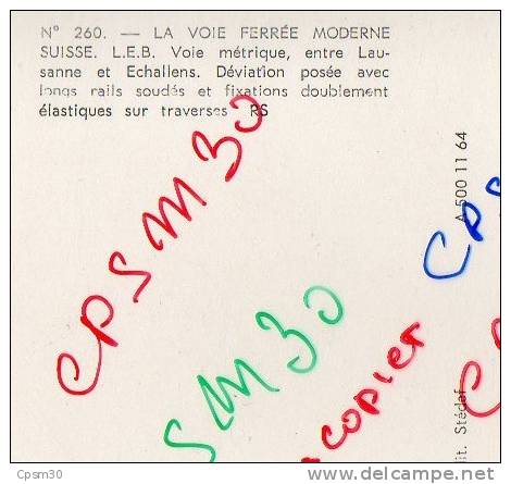 CP Suisse - La Voie Férrée Moderne - N° 260 - Entre Lausanne Et Echallens - Échallens