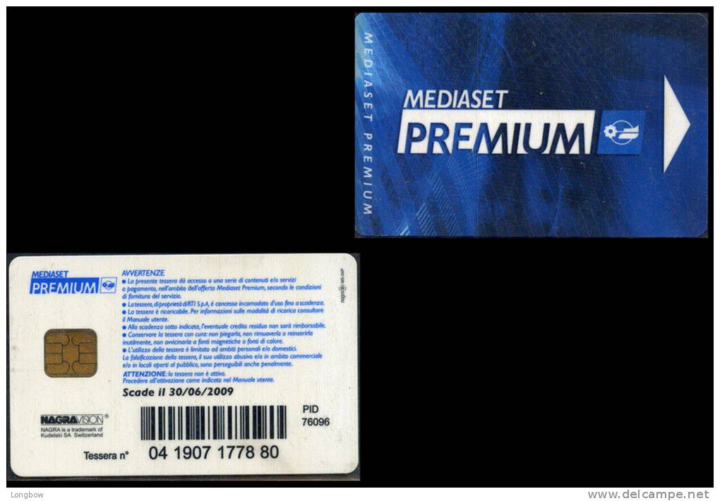 MEDIASET PREMIUM  CHIP-Expired 30-06-2009 - Ohne Zuordnung