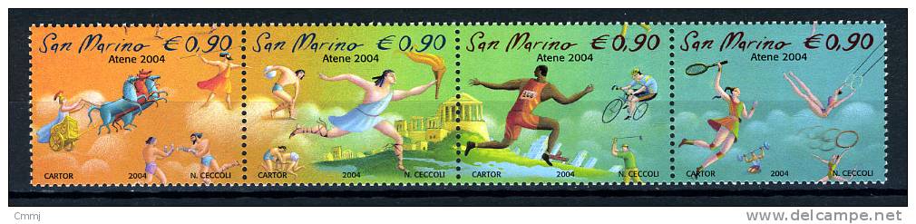 2004 - SAINT-MARIN - SAN MARINO - Sass. 1993/96 - MNH - (**) - New Mint - Neufs