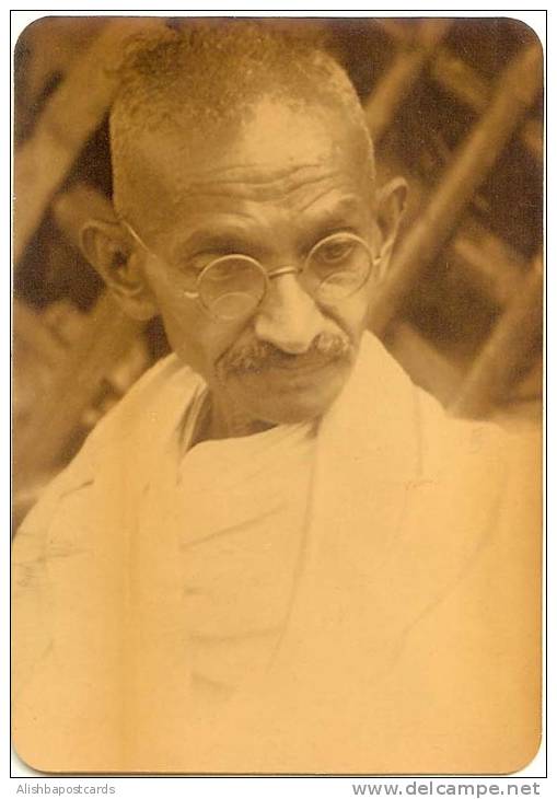 Mahatma Gandhi, Picture Postcard, India As Scan - Mahatma Gandhi