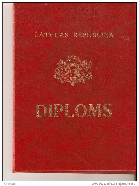 Diploma - Endorsement Of Certificates - Second Engineer Officer - Seamen Register - Maritime Administration Of Latvia - Diploma & School Reports