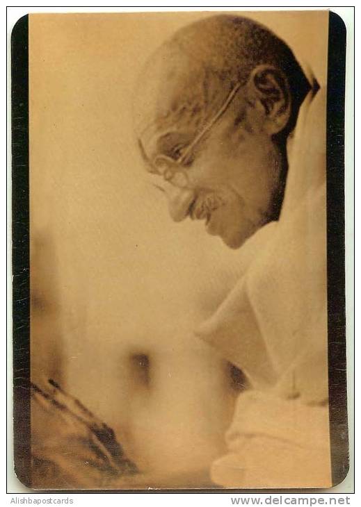 Mahatma Gandhi, Picture Postcard, India As Scan - Mahatma Gandhi