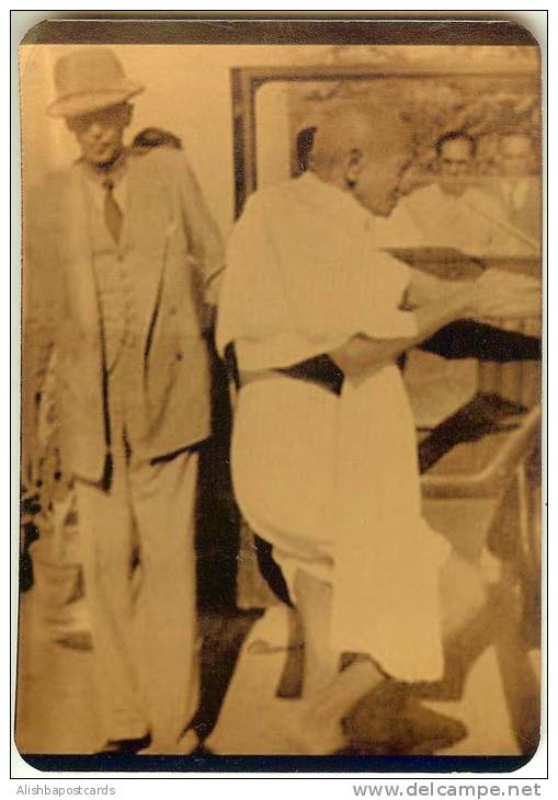 Mahatma Gandhi, Picture Postcard, India As Scan - Mahatma Gandhi