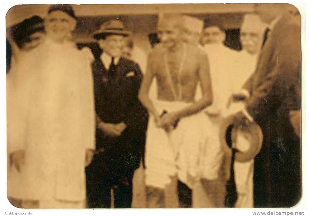 Mahatma Gandhi, Picture Postcard, India As Scan - Mahatma Gandhi