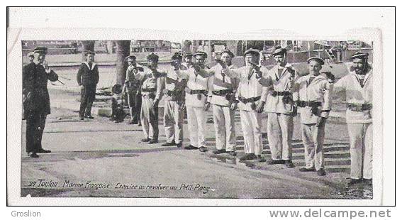 TOULON 27 MARINE FRANCAISE EXERCICE AU REVOLVER AU PETIT PAS - Tiro (armas)