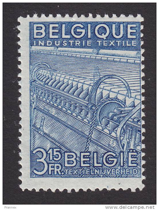 Belgium, Scott #382, Mint Hinged, Textile Industry, Issued 1948 - Unused Stamps
