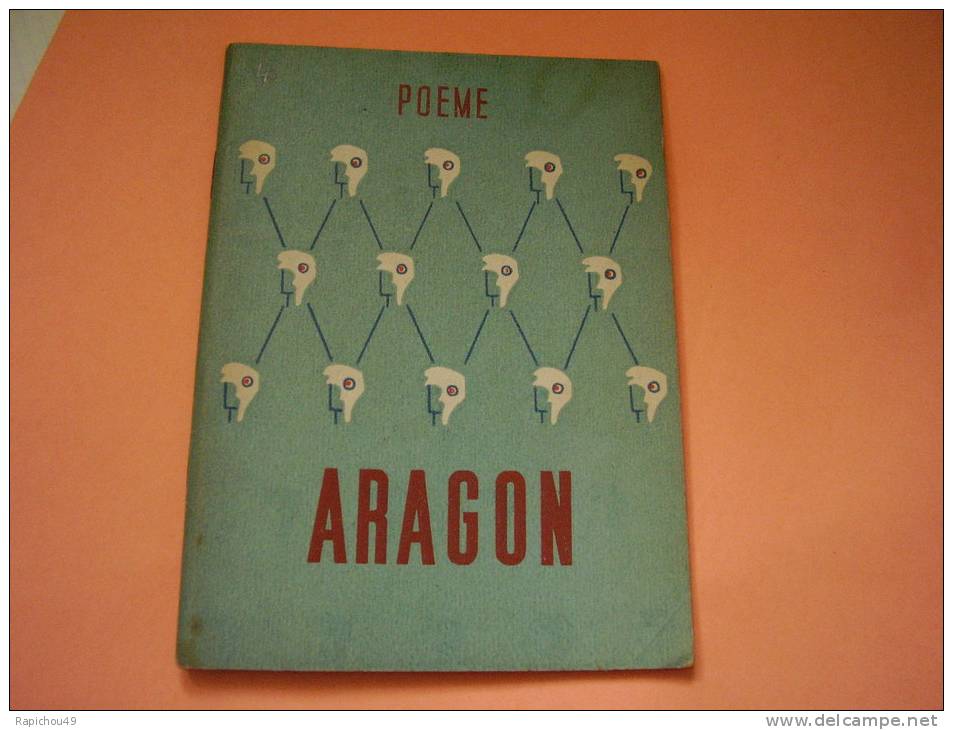 R A R E .... POEME De ARAGON En ROUMAIN - EDITURA SCANTEIA - 1947 - In Romaneste De VERONICA PORUMBACU - Poetry