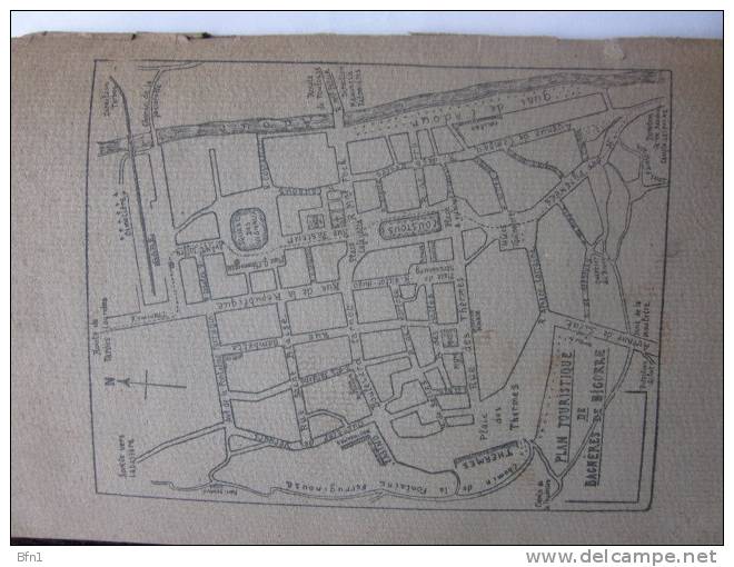 GUIDE BAGNERES DE BIGORRE 1939- attention ne contient que 4 CARTES VOIR PHOTOS