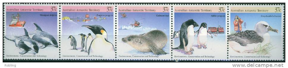 A.A.T. Antarctic, Penguin, Michel 79-83, MNH 16449 - Pingouins & Manchots